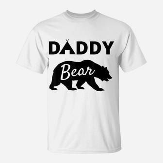 Fathers Day Gift From Wife Son Daughter Baby Kids Daddy Bear T-Shirt | Crazezy