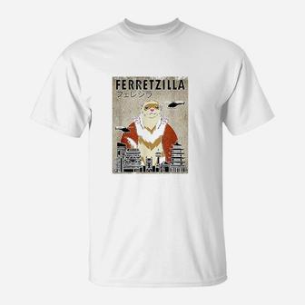 Ferretzilla Vintage Funny Ferret T-Shirt | Crazezy DE