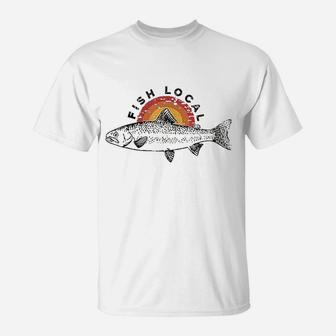 Fish Local Bass Graphic T-Shirt | Crazezy