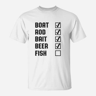 Fishing List T-Shirt | Crazezy