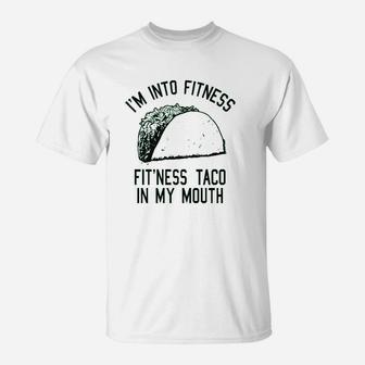 Fitness Taco Funny Gym Cool Humor Graphic Muscle T-Shirt | Crazezy