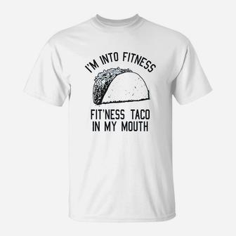 Fitness Taco Funny Gym T-Shirt | Crazezy