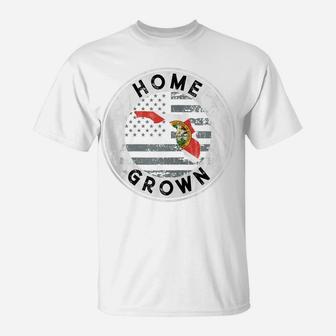 Florida Home Grown State Country American Flag Pride Love Fl Zip Hoodie T-Shirt | Crazezy DE