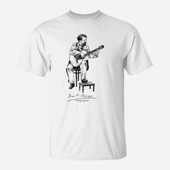 Francisco Tárrega-Spanish-Classical Guitar-Music T-Shirt | Crazezy AU