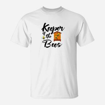 Funny Beekeeping Keeper Of The Bees T-Shirt - Thegiftio UK