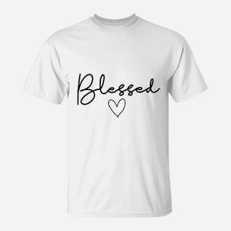 Funny Blessed Heart T-Shirt | Crazezy DE