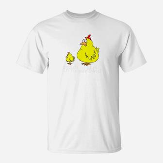 Funny Chicken Big And Little Humorous T-Shirt - Thegiftio