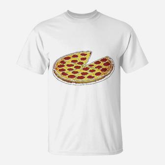 Funny Dads Pizza Pie And Slice Dad T-Shirt | Crazezy UK
