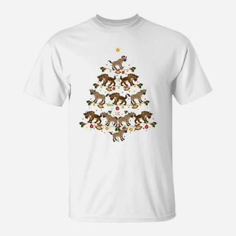 Funny Hyena Xmas Tree Gift Santa Hat Hyena Christmas Sweatshirt T-Shirt | Crazezy