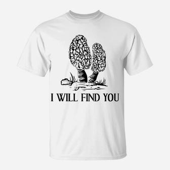 Funny Morel Mushroom Gift Men Women Cool Mushroom Hunting T-Shirt | Crazezy