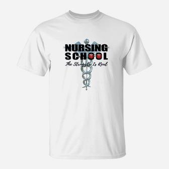Funny Nursing Student Nursing School T-Shirt | Crazezy UK