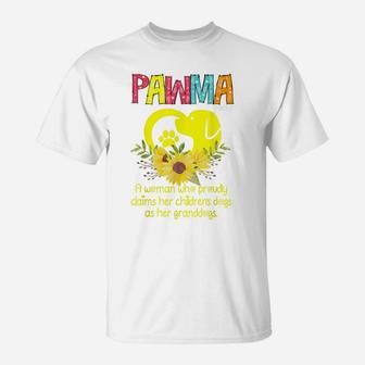 Funny Pawma Noun Definition Mama Grandma Dog Lovers T-Shirt | Crazezy CA