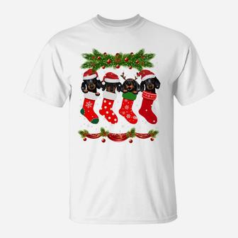 Funny Pug In Socks Christmas Dog Lovers Xmas Sweater Gifts Sweatshirt T-Shirt | Crazezy