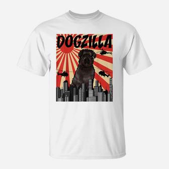 Funny Retro Japanese Dogzilla Bouvier Des Flandres T-Shirt | Crazezy DE