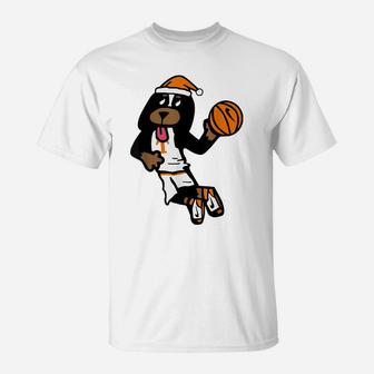 Funny TEnnessee Basketball Santa Smokey Package T-Shirt | Crazezy