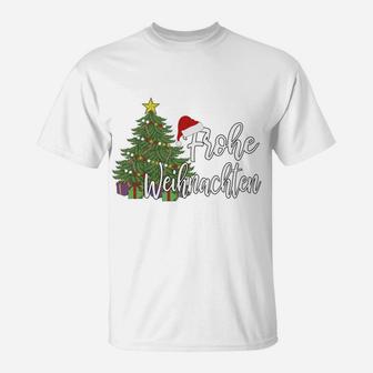German Matching Present Merry Christmas Frohe Weihnachten Sweatshirt T-Shirt | Crazezy