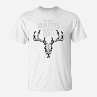 Gift For 20 Year Old Deer Hunter Hunting 2001 20Th Birthday T-Shirt | Crazezy