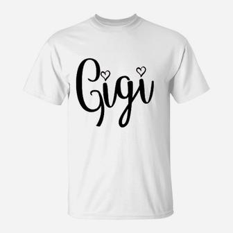 Gigi Grandma Hearts T-Shirt | Crazezy AU