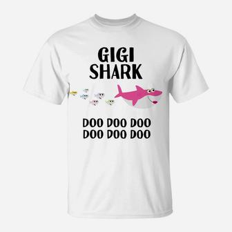 Gigi Shark Doo Doo Shirt For Grandma Women Christmas T-Shirt | Crazezy
