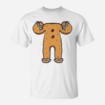 Gingerbread Man Costume Jesus Birthday Gingerbread Cookies T-Shirt | Crazezy