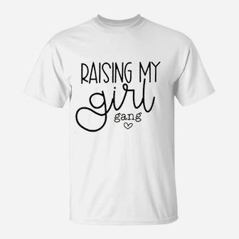 Girl Mom Women Girl Gang Letter Printed Round T-Shirt | Crazezy AU