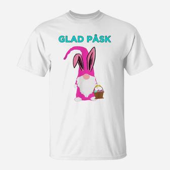 Glad Pask Happy Easter Bunny Tomte Gnome Nisse T-Shirt | Crazezy DE
