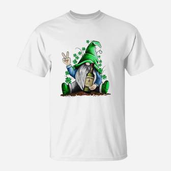 Gnome And Jameson Shamrock St Patrick’s Day Shirt T-Shirt - Thegiftio UK