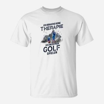 Golfspieler-Therapie Lustiges T-Shirt, Golf Humor Tee - Seseable