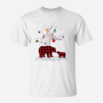 Grammy Bear Christmas Pajama Red Plaid Tree Gift Xmas Sweatshirt T-Shirt | Crazezy DE