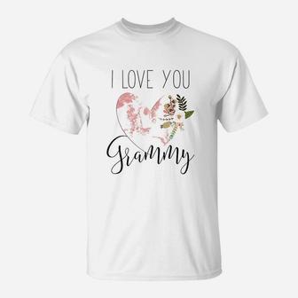 Grammy Mothers Day Grammy Heart T-Shirt | Crazezy AU
