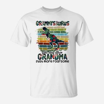 Grammysaurus Like Any Other Grandma Just More Roarsome T-Shirt | Crazezy DE