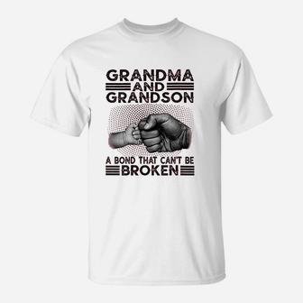 Grandma And Grandson A Bond That Cant Be Broken T-Shirt - Thegiftio UK