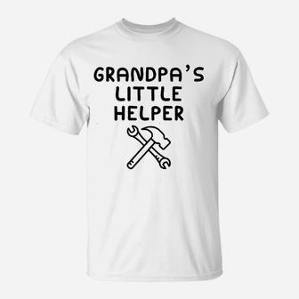 Grandpas Little Helper I Love My Grandfather He Is My Bbf T-Shirt | Crazezy