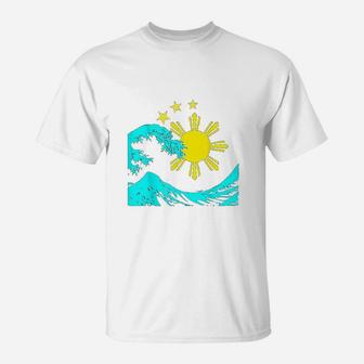 Great Wave Of The Philippines Filipino Heritage T-Shirt - Thegiftio UK