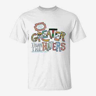 Greater Than The Haters Tropical Blue T-Shirt | Crazezy UK