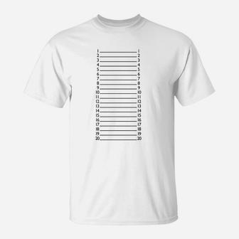 Hair Length Check Marker T-Shirt | Crazezy CA