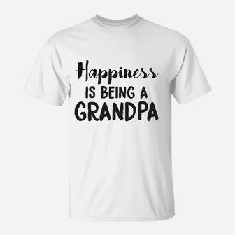 Happiness Is Being A Grandpa T-Shirt | Crazezy UK