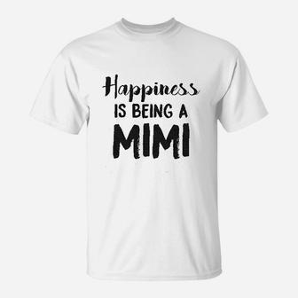 Happiness Is Being A Mimi Cute Family Grandparent T-Shirt | Crazezy DE
