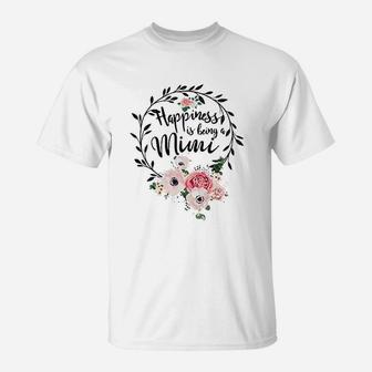 Happiness Is Being A Mimi T-Shirt | Crazezy