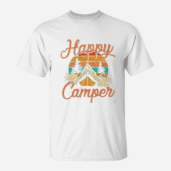 Happy Camper For Women Camping T-Shirt | Crazezy