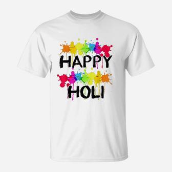 Happy Holi Indian Spring Festival Of Colors T-Shirt | Crazezy UK