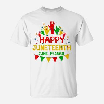 Happy Juneteenth Day Freedom Gift T-Shirt | Crazezy