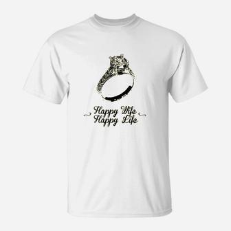 Happy Wife Happy Life T-Shirt | Crazezy DE