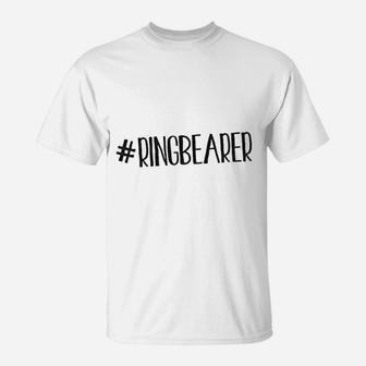 Hashtag Ring Bearer Wedding T-Shirt | Crazezy