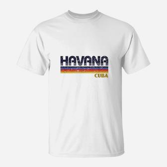 Havana Cuba Retro Vintage City T-Shirt | Crazezy DE