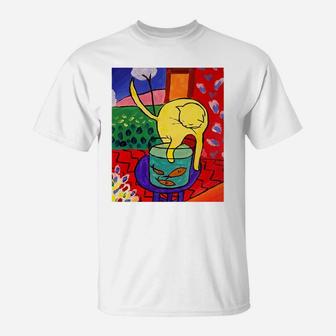 Henri Matisse - Cat With Red Fish T-Shirt | Crazezy CA