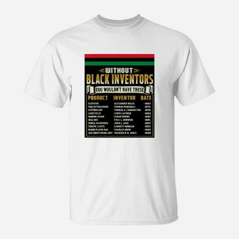 History Of Black Inventors Black History Month T-Shirt - Thegiftio UK