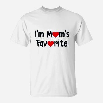 I Am Moms Favorite Funny T-Shirt | Crazezy