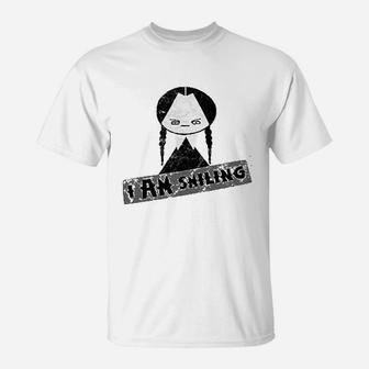 I Am Smiling Funny Goth T-Shirt - Thegiftio UK