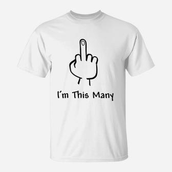 I Am This Many T-Shirt | Crazezy UK